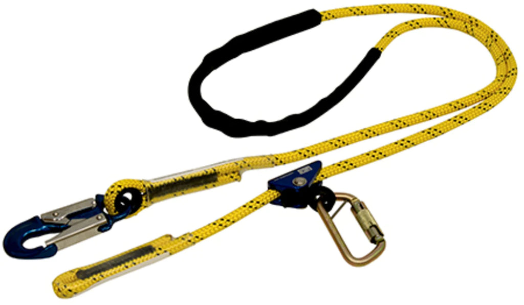 DBI-SALA® Pole Climber's Adjustable Rope Positioning Lanyard, 8ft