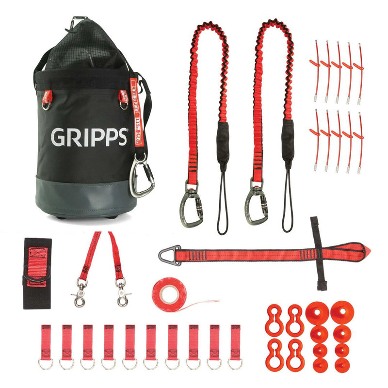GRIPPS 10-Tool Tether Kit with Bull Bag H01400