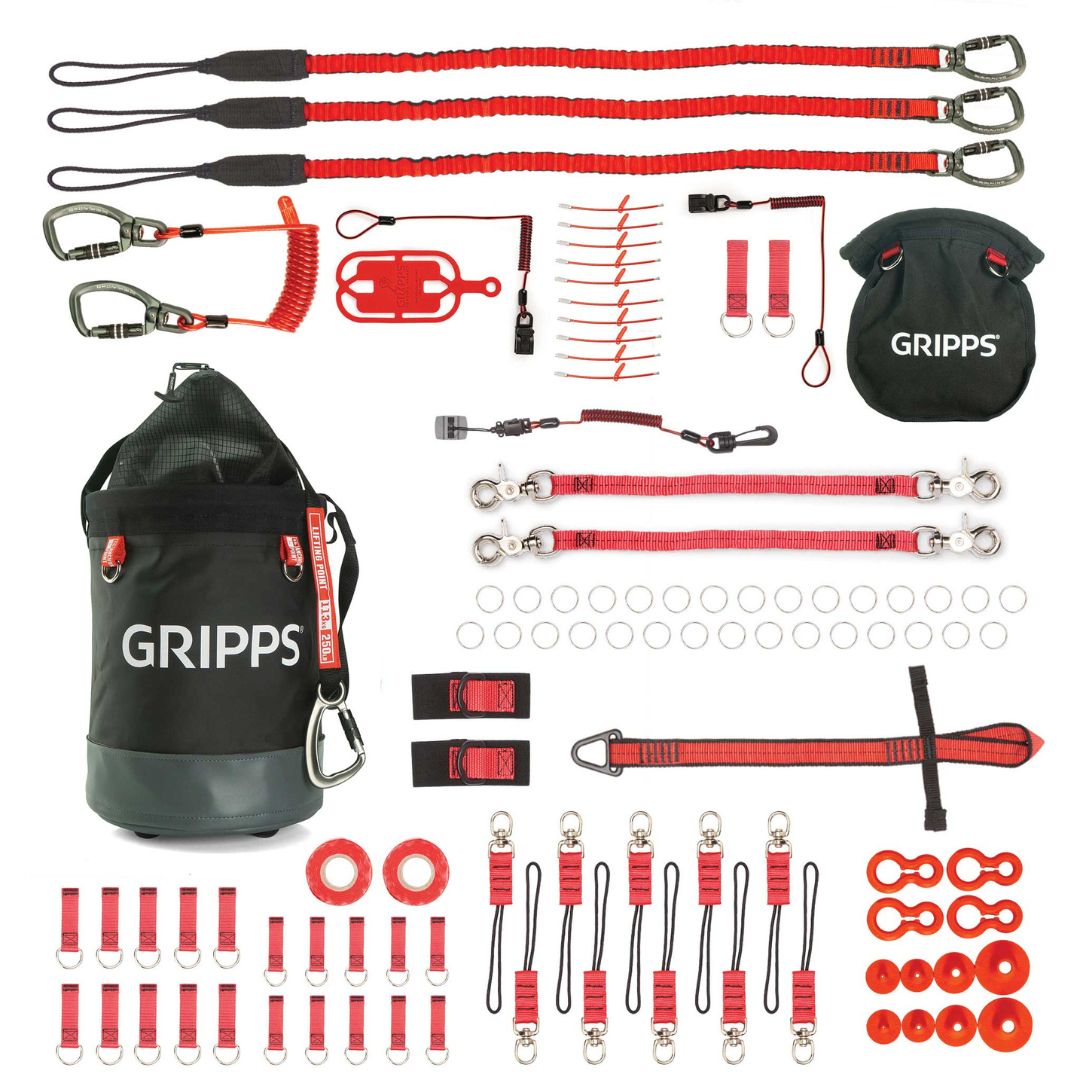 GRIPPS 40-Tool Tether Kit Bull Bag Bolt-Safe Pouch H01403