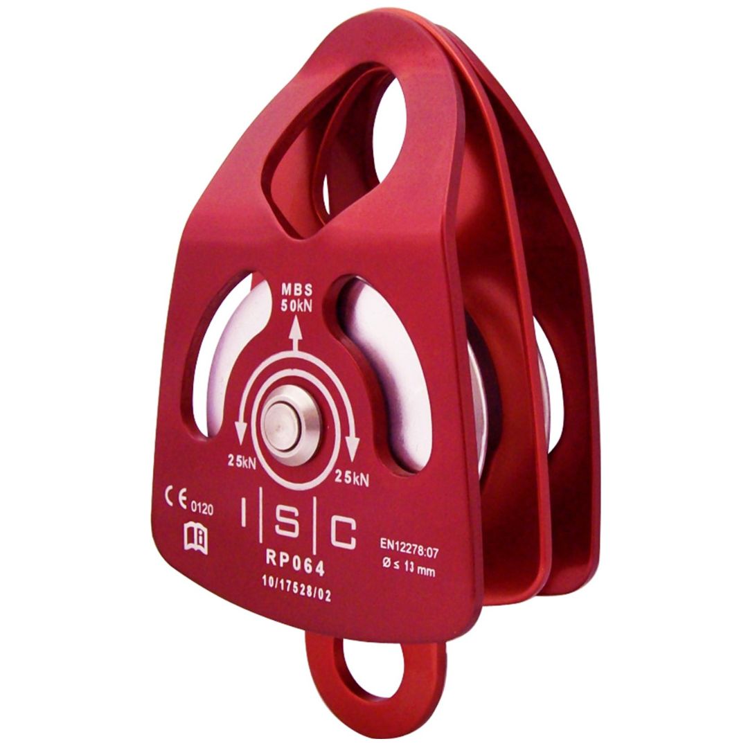 ISC Medium Double Prussik Pulley RP064 Front Angle