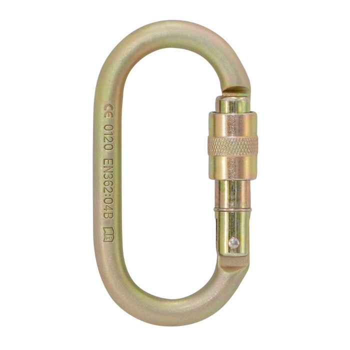 ISC Steel Oval Keylock Screwgate Carabiner