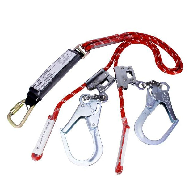 PROTECTA Twin Adjustable Rope Fall Arrest Lanyard