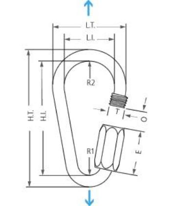 MAILLON RAPIDE Pearshape - Steel