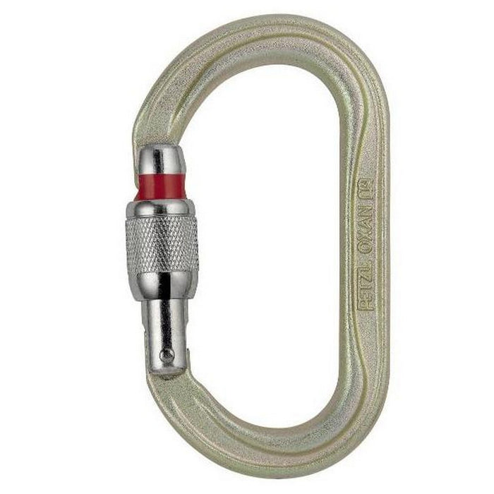 PETZL Oxan Oval Carabiner Gold Screwgate