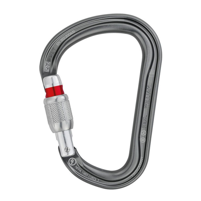 PETZL William Alloy Carabiner Screwgate