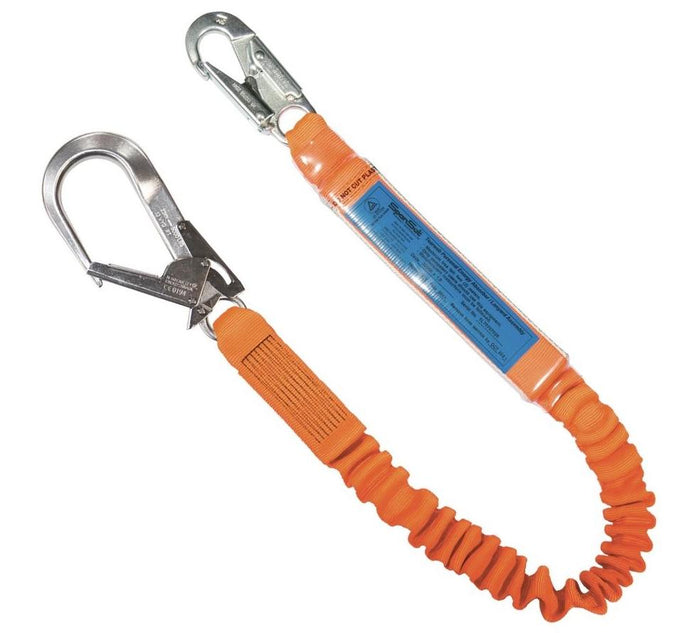 SPANSET ERGO Single Lanyard with Scaffold Hook Elasticated