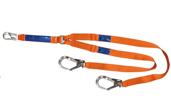 SPANSET ERGO Twin Lanyards with Scaffold Hooks Webbing