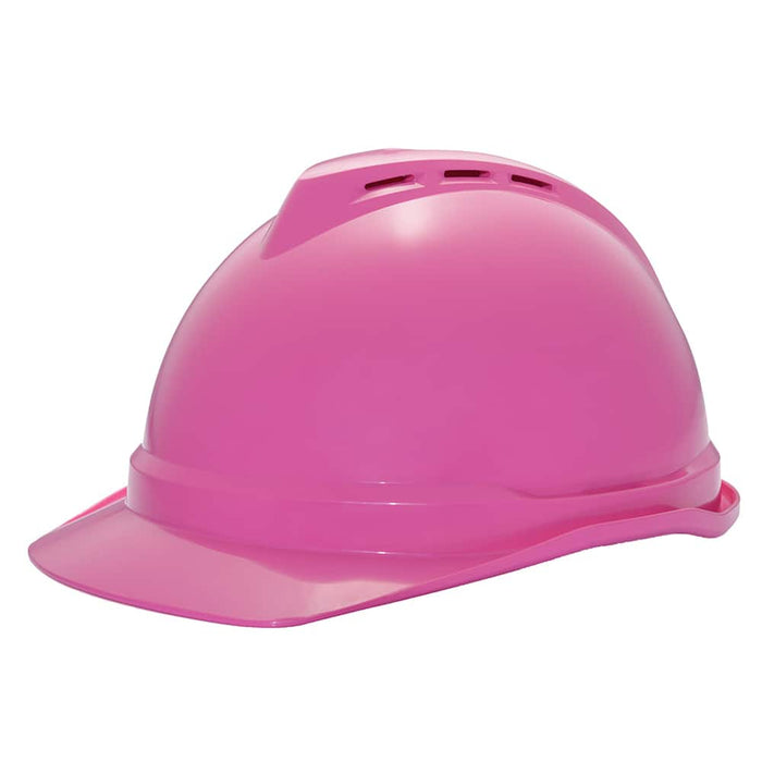 MSA V-Gard 500 Vented Hard Hat Pink
