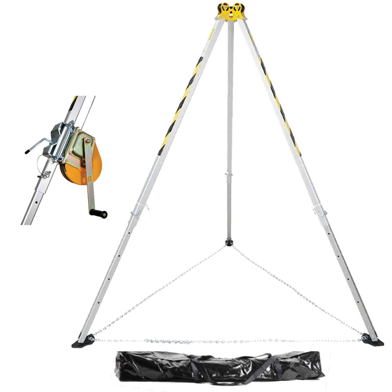confined space entry kit with tripod