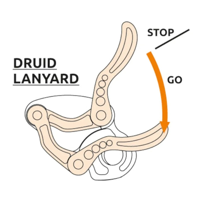 Diagram of a CAMP Druid Rope Lanyard