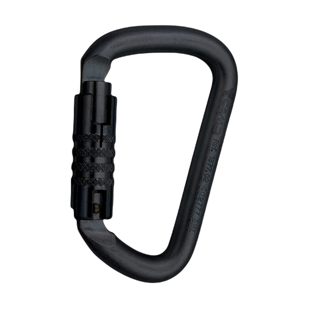 CAMP Steel HMS D 3Lock Carabiner - Black
Success
