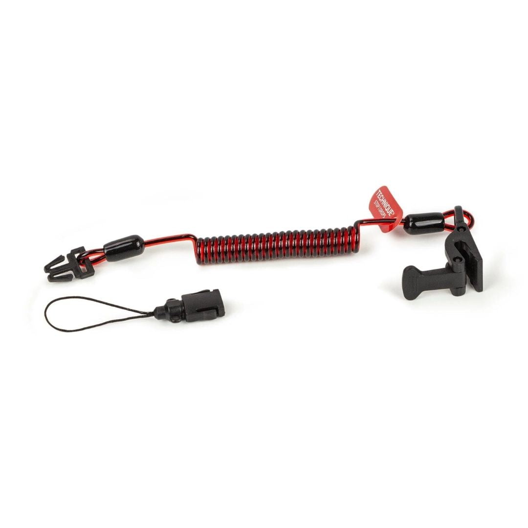 GRIPPS Coil E-Tether (Non-Conductive) with Poly-Clamp and E-Catch H01059 all