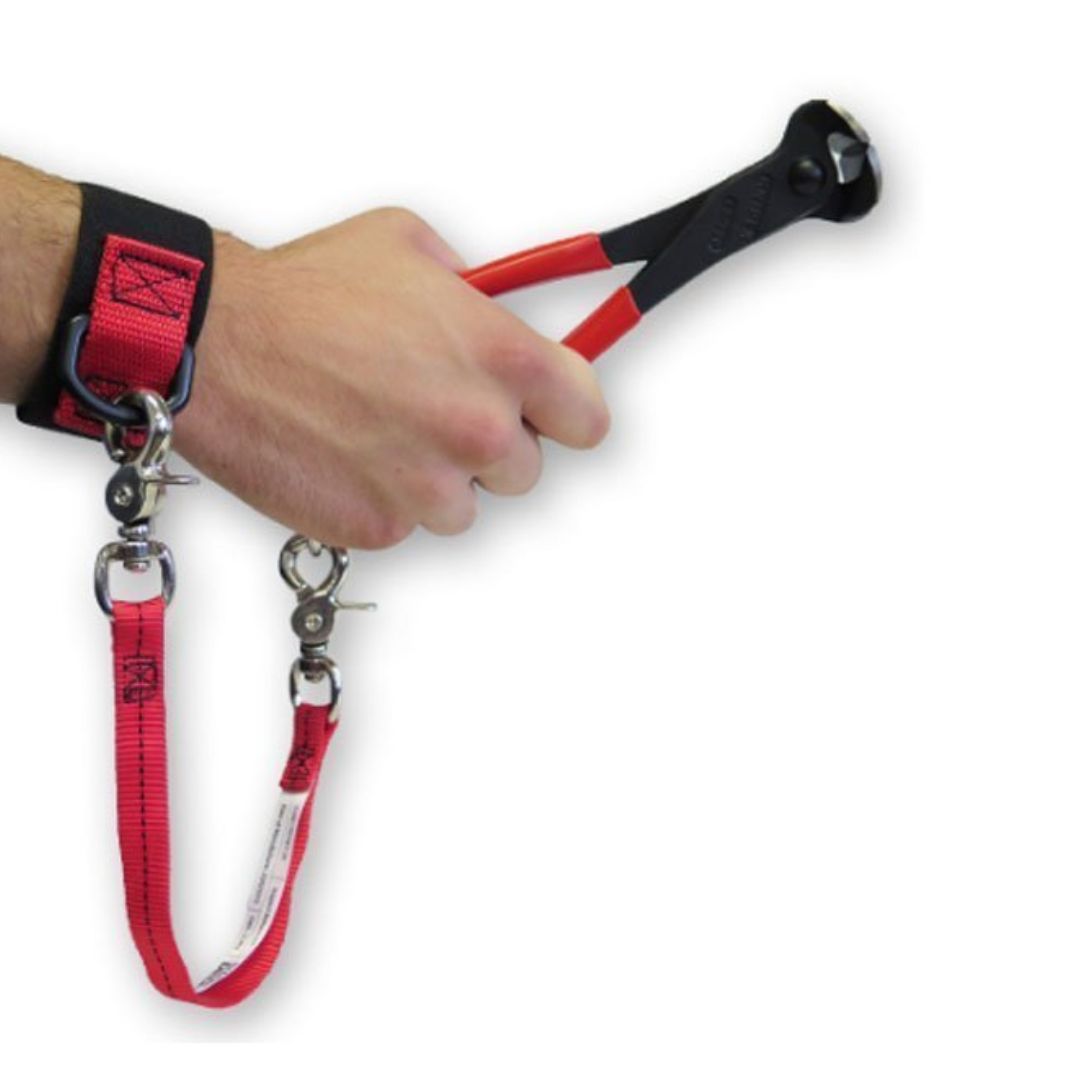 GRIPPS Slip-On Wrist Band with Tool Tether H01087 In-Use