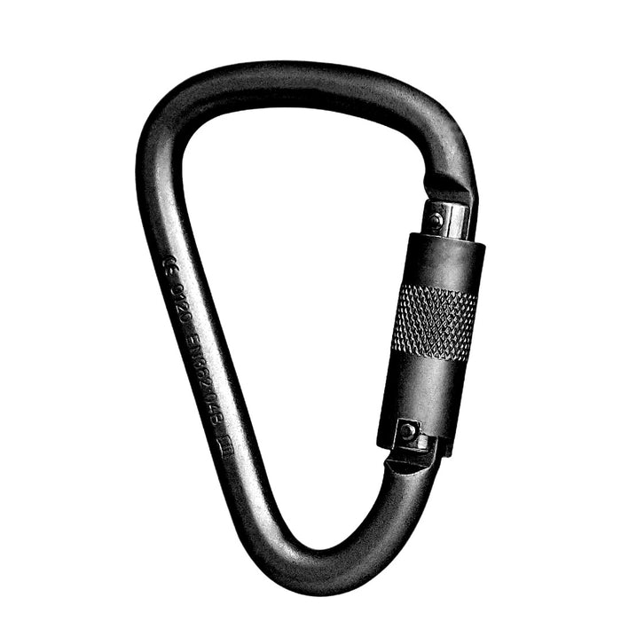 ISC Klettersteig Keylock Triple Action Karabiner - Black
