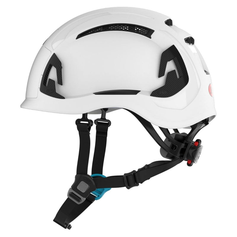 JSP EVO ALTA Skyworker Vented Helmet white side