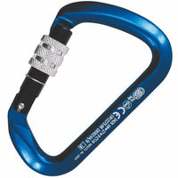 Kong 737 Big D Alloy Screwgate Carabiner Blue