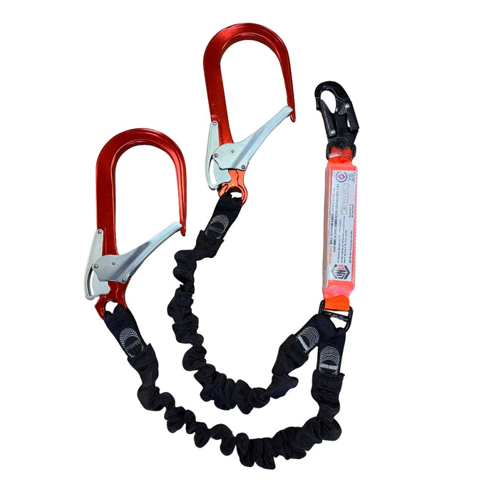 LINQ Elasticated Webbing Lanyard with Large 107mm Hooks