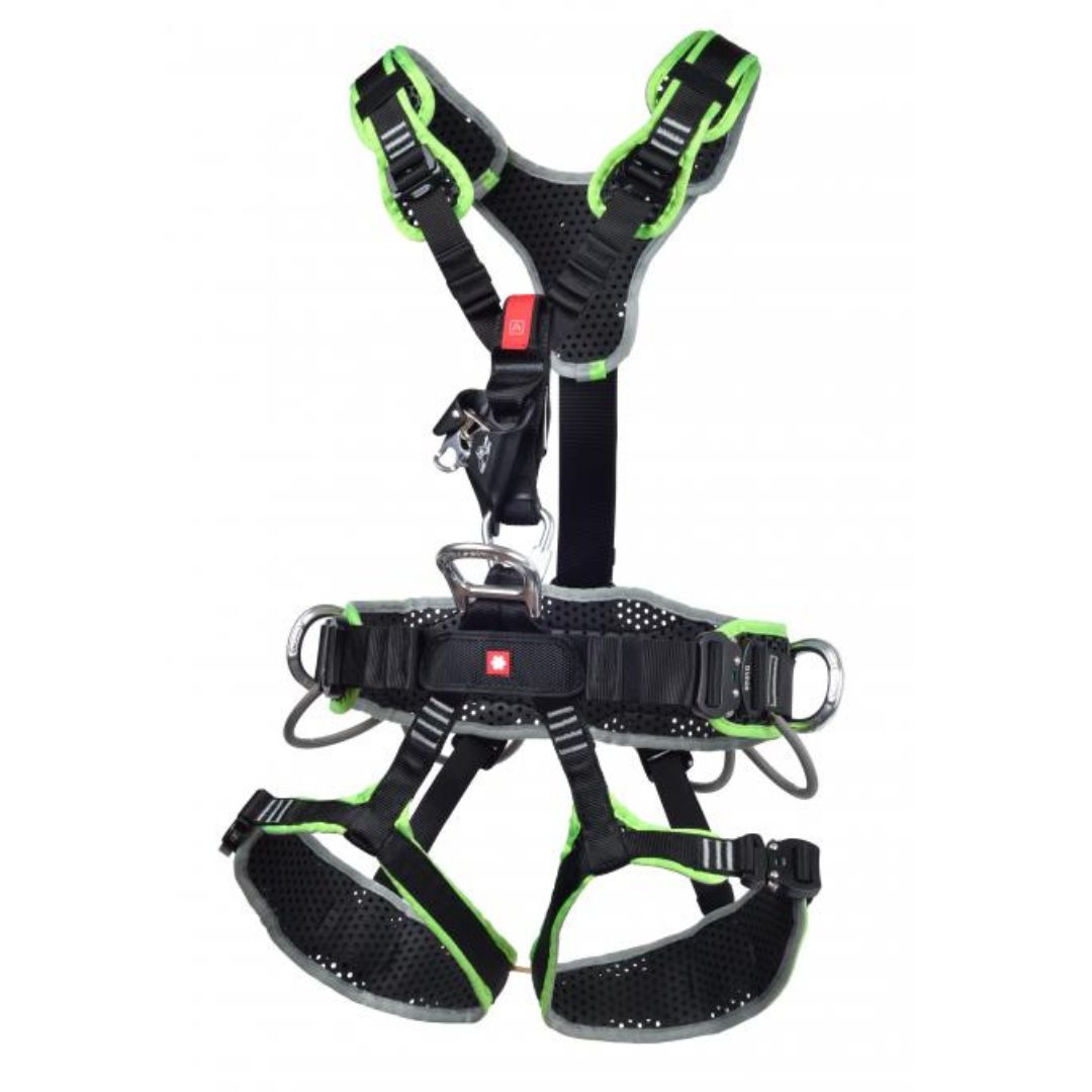 OCUN Thor Access 4Q Rope Access Harness Green Front