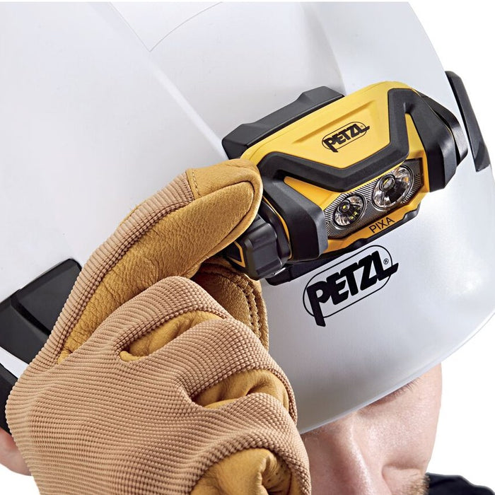 PETZL PIXA Headlamp on Helmet