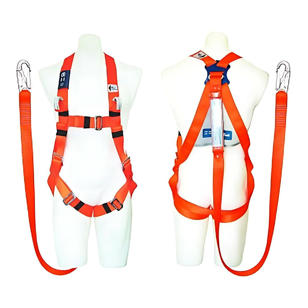 SPANSET Full Body Fall Arrest Harness with Integral Lanyard Height