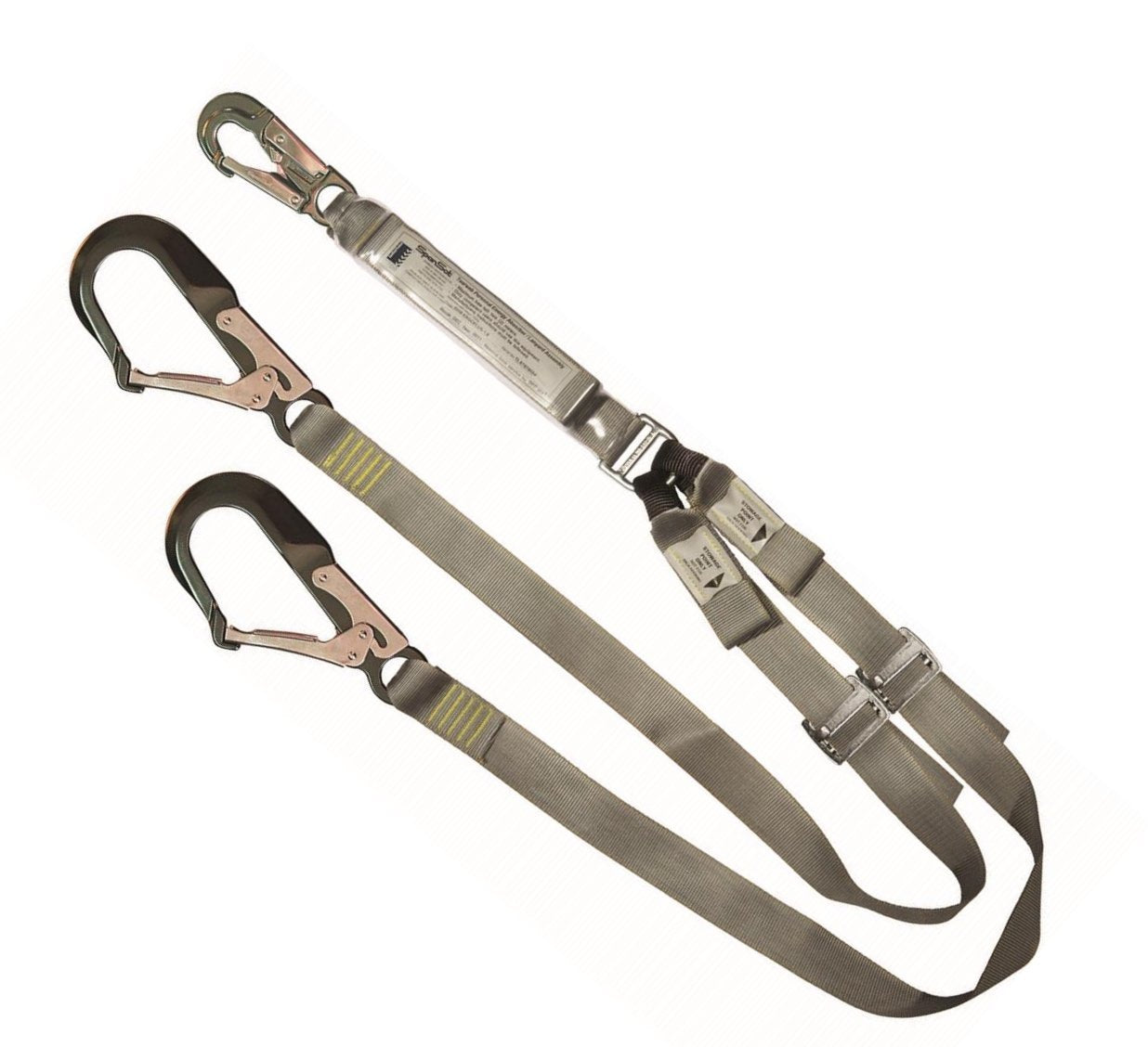 SPANSET ERGOPlus Twin Lanyard with Scaffold Hooks – Height Dynamics