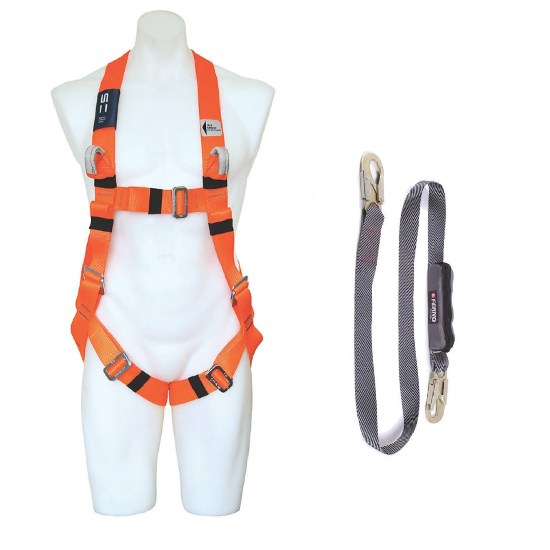 Fall Arrest Harness and Single Lanyard - Hire